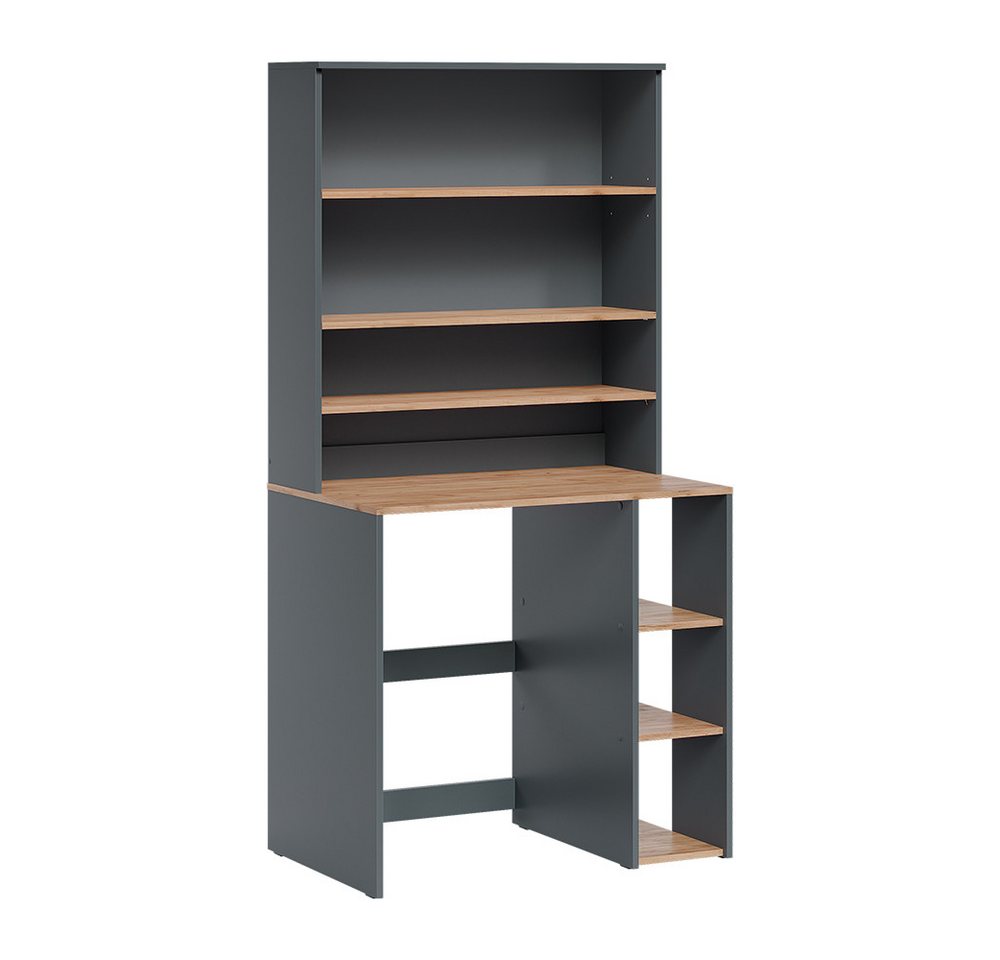 Vicco Waschmaschinenumbauschrank Viktor, Anthrazit/Goldkraft Eiche, 93.6 x 88.2 cm 2 Teile mit Regal (1-St) Bild 3