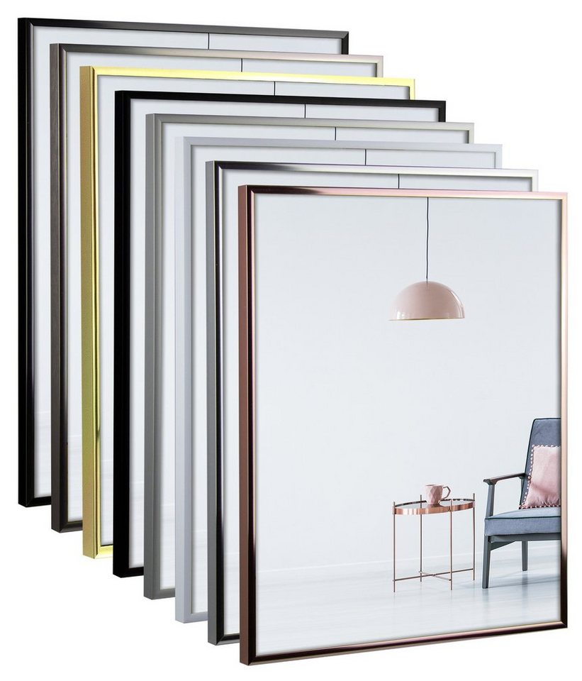myposterframe Einzelrahmen Alu Bilderrahmen Amalthea, (1 Stück), 70x100 cm, Silber matt, Aluminium Bild 2