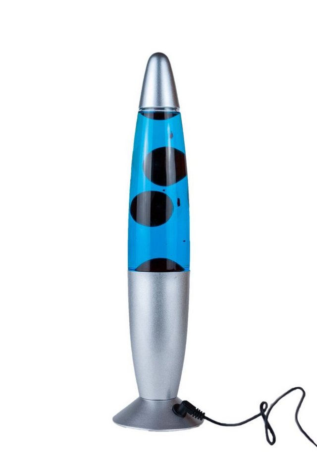 7even Lavalampen LED Lava Lampe Rakete 35cm Silber - Rot Blau Bild 5