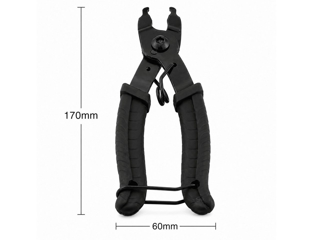 MidGard Montagewerkzeug Fahrrad Kettengliederwerkzeug e-Bike Kettenwerkzeug Kettenschlosszange, L: 17 cm, Kettennieter zum Entfernen & Anbringen von Fahrradketten
