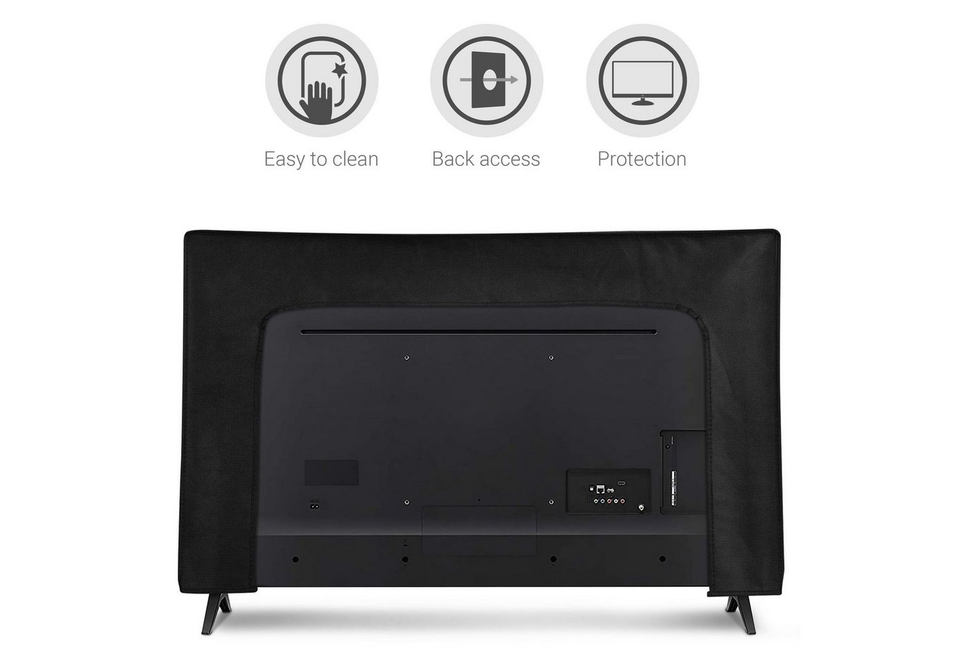 kwmobile Abdeckhaube 40" TV Hülle - Fernseher Bildschirmschutz Abdeckung - TV Bildschirm, DER SCHUTZ FÜR DEIN DISPLAY: Schütze den Bildschirm Deines