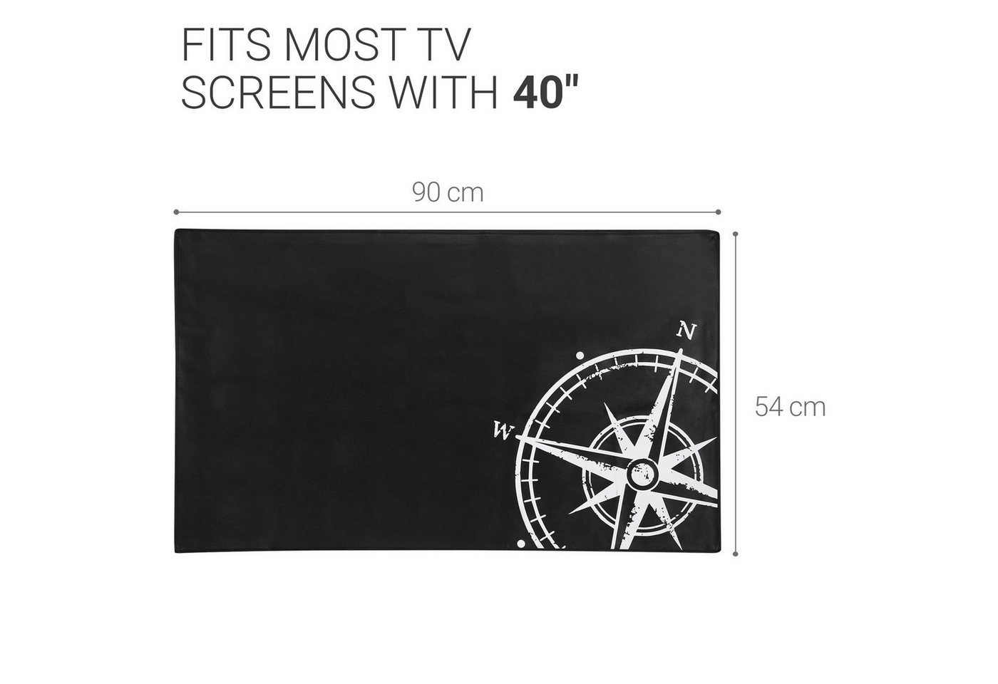 kwmobile Abdeckhaube 40" TV Hülle - Fernseher Bildschirmschutz Abdeckung - TV Bildschirm, DER SCHUTZ FÜR DEIN DISPLAY: Schütze den Bildschirm Deines Bild 4