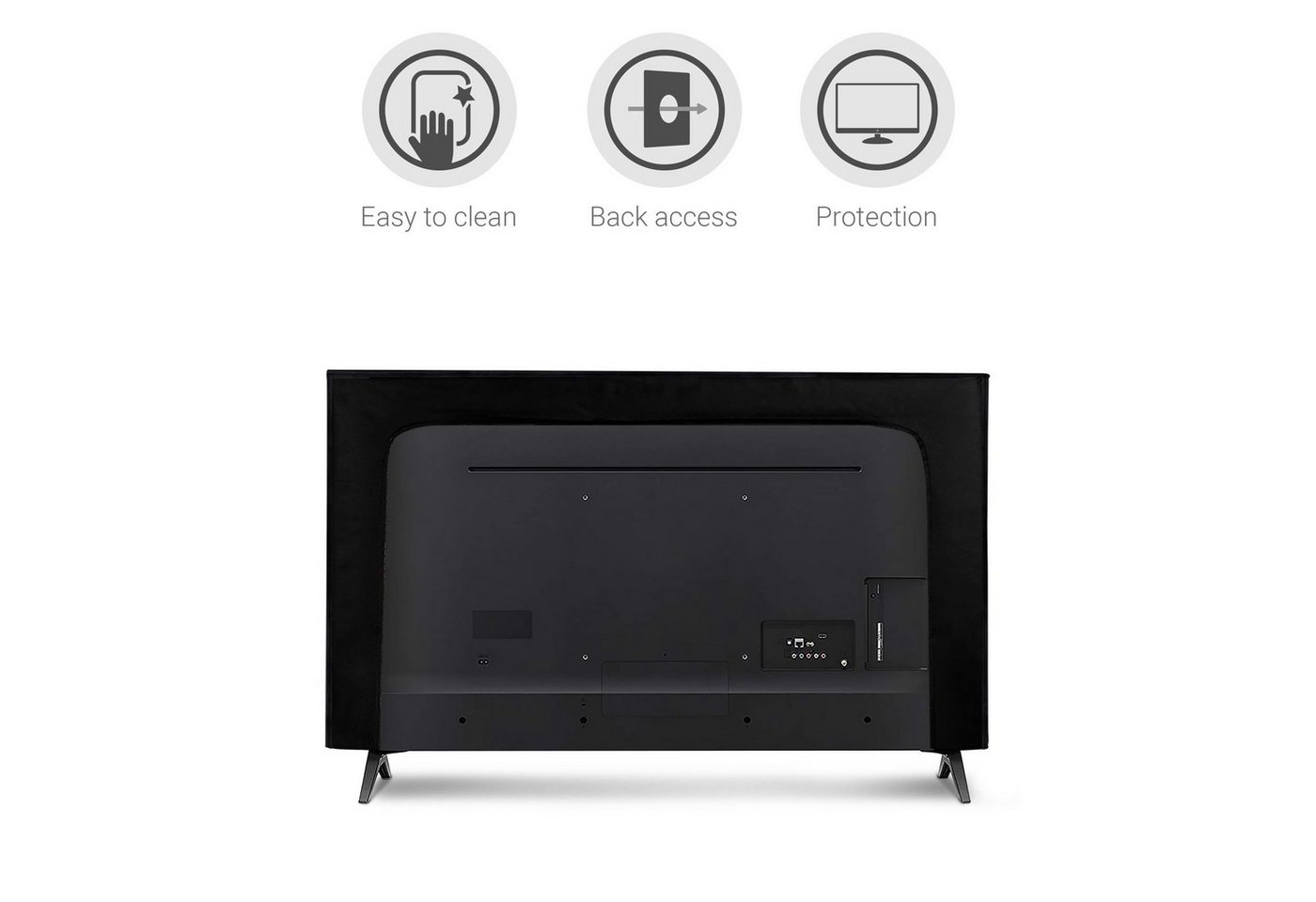 kwmobile Abdeckhaube 32" TV Hülle - Fernseher Bildschirmschutz Abdeckung - TV Bildschirm, DER SCHUTZ FÜR DEIN DISPLAY: Schütze den Bildschirm Deines Bild 5