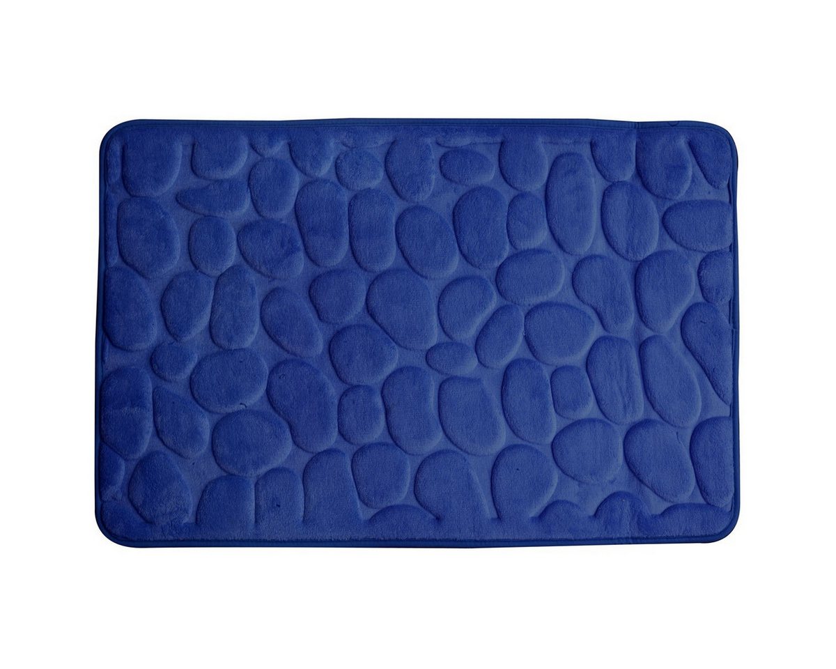 Euroshowers GmbH Badematte Memory Foam Rimini Dunkelblau 60 × 95 cm, 100% polyester, memory foam (stoppning), latex SBR, rechteckig Bild 2