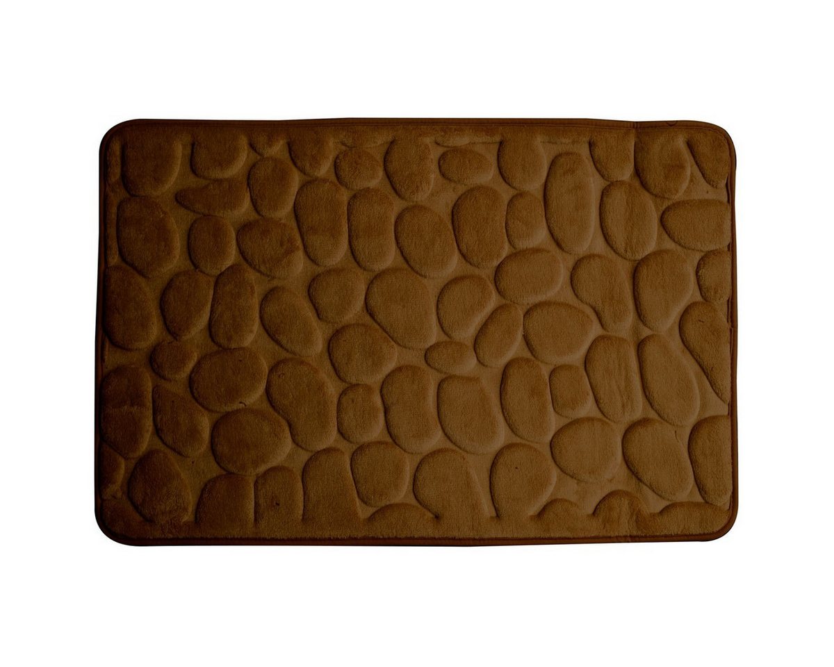 Euroshowers GmbH Badematte Memory Foam Rimini Braun 60 × 95 cm, 100% polyester, memory foam (stoppning), latex SBR, rechteckig Bild 2