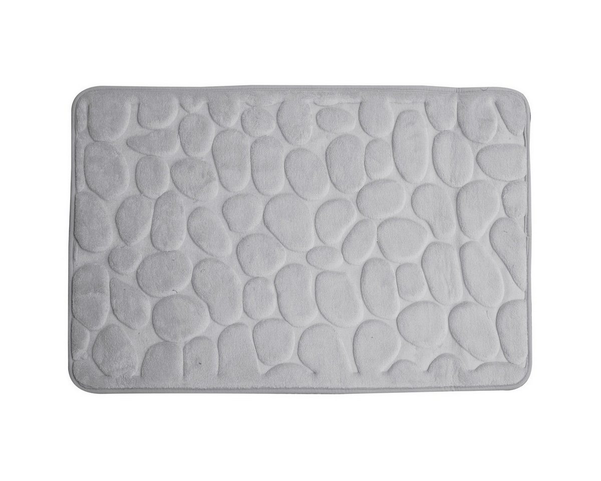 Euroshowers GmbH Badematte Memory Foam Rimini Hellgrau 60 × 95 cm, 100% polyester, memory foam (stoppning), latex SBR, rechteckig Bild 2