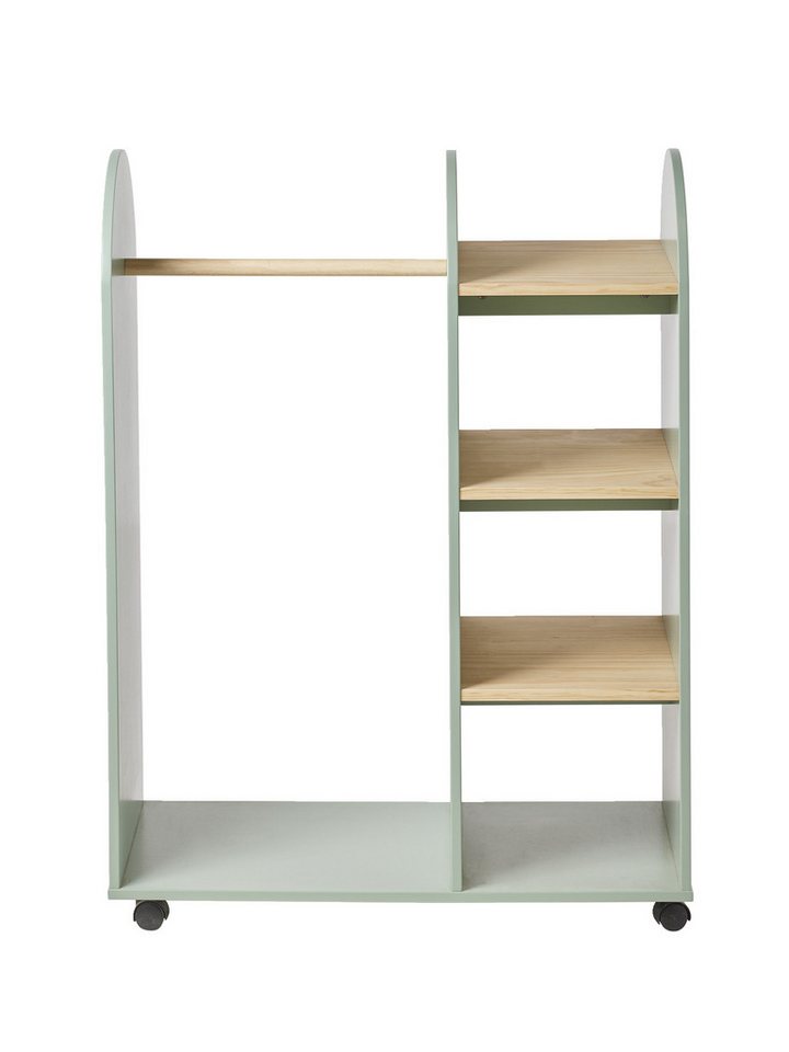 vertbaudet Wandgarderobe Kinderzimmer Kleiderständer mit Spiegel REGENBOGEN Bild 4