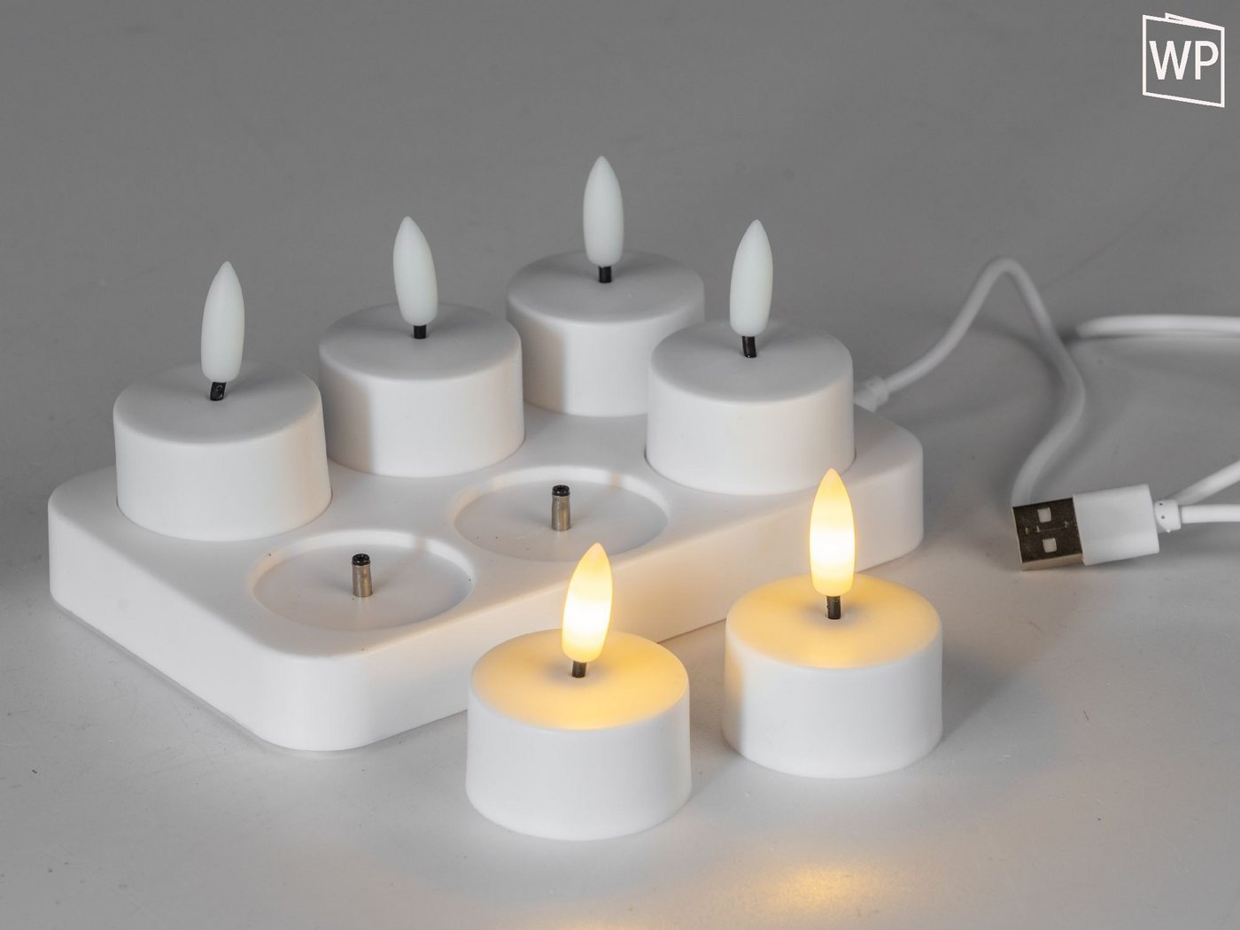 formano LED-Kerze Akku Teelichter, LED, Akkubetrieben