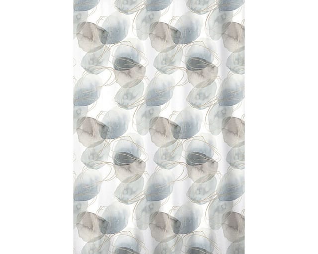 Euroshowers GmbH Duschvorhang abstraktes Steinmotiv 180 × 200 cm Polyester mit 12 Ringen Breite 180 cm