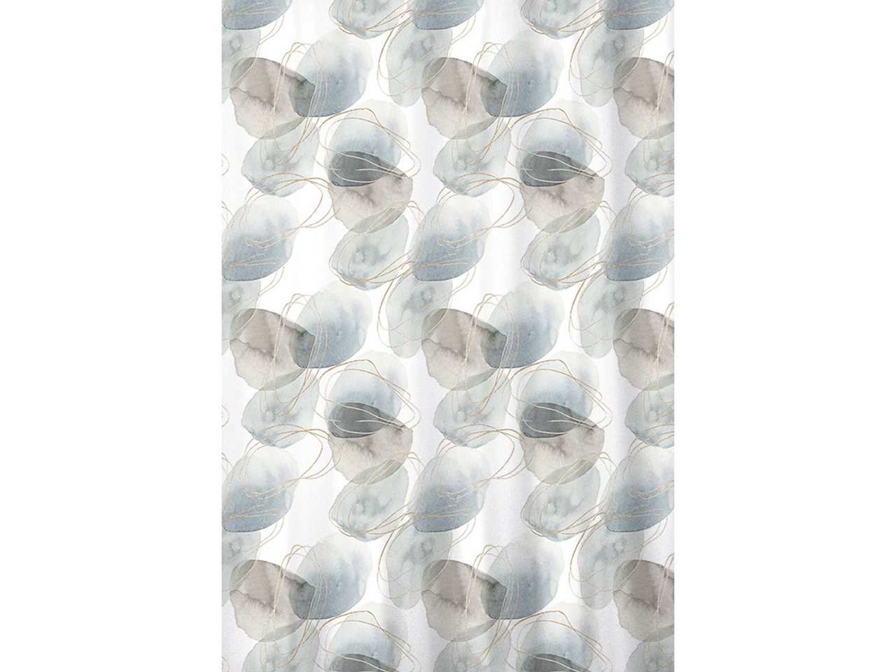 Euroshowers GmbH Duschvorhang abstraktes Steinmotiv 180 × 200 cm Polyester mit 12 Ringen Breite 180 cm Bild 2