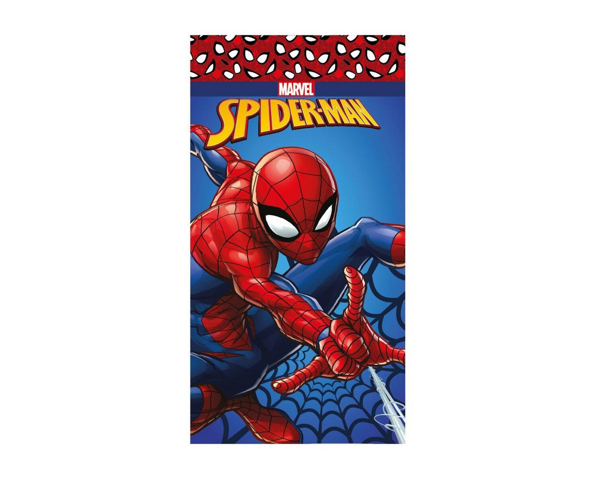 Spiderman Badetücher Spider-Man Action Web Strandtuch 70x140, 100% Polyester (1-St)