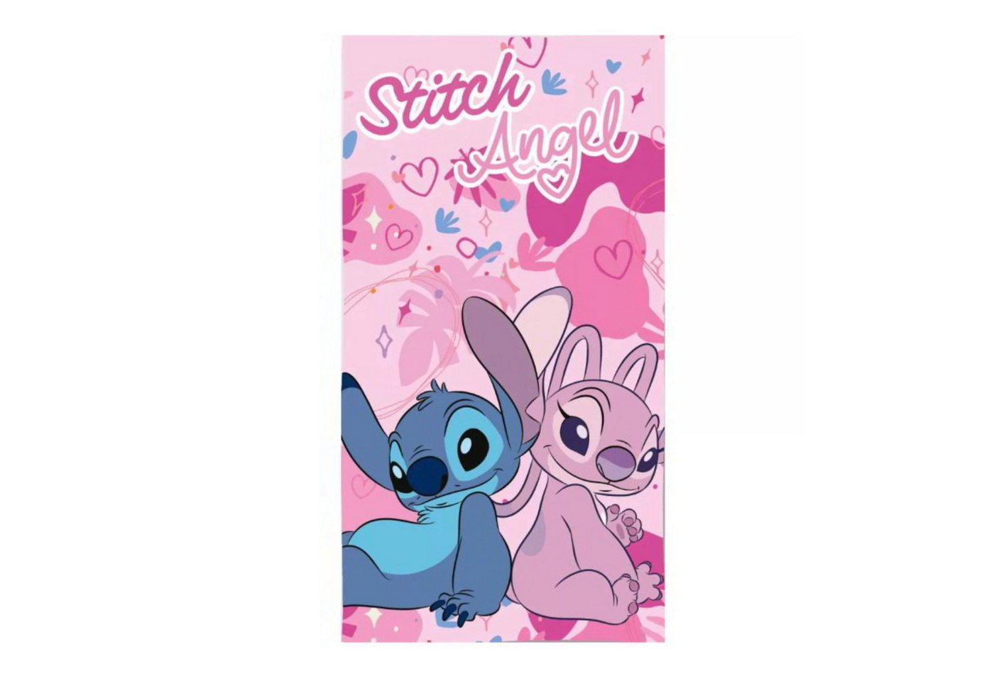 Disney Badetücher Lilo & Stitch Love Duo Strandtuch 70x140, 100% Polyester (1-St)