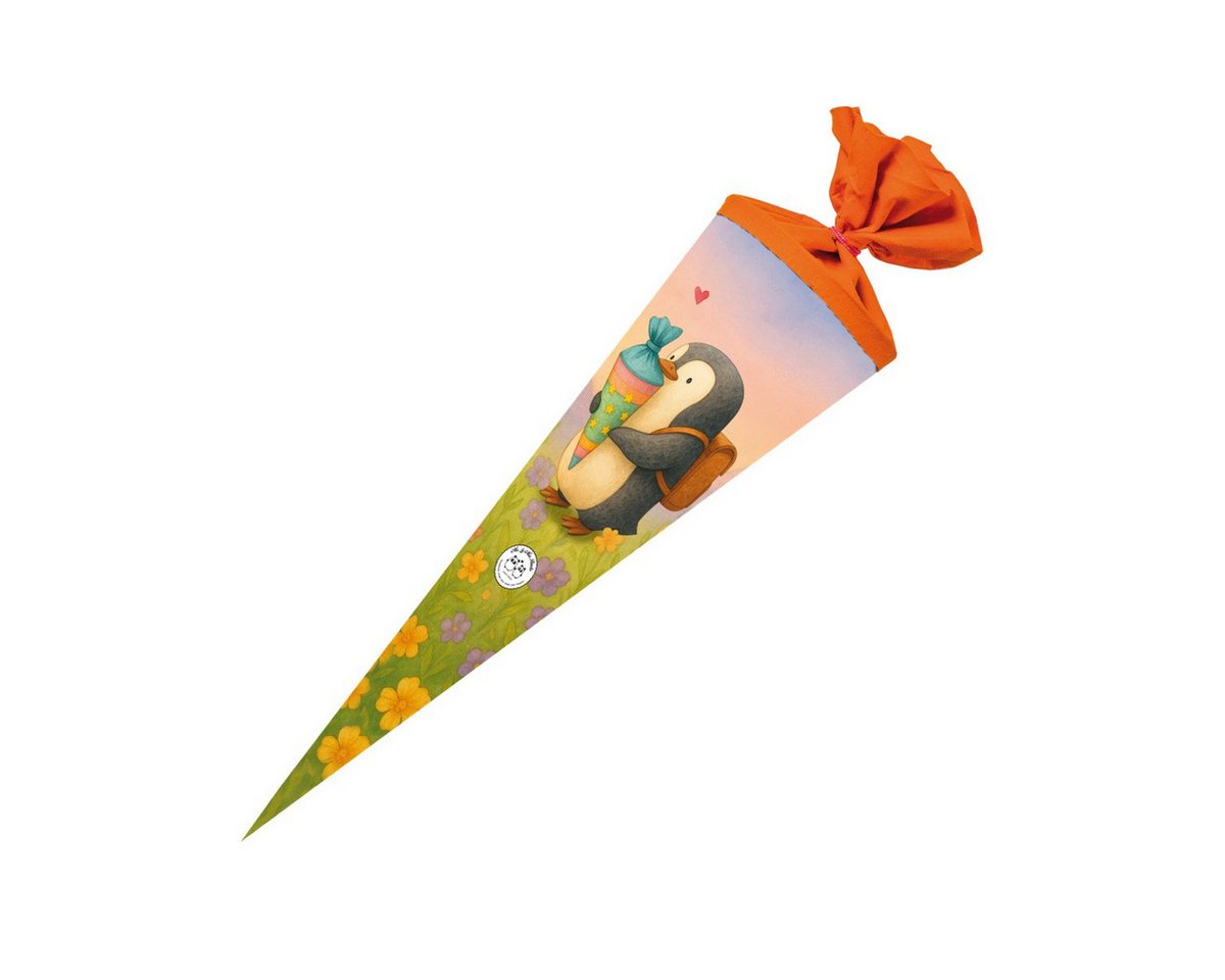 Nestler Schultüte Nestler Schultüte Pinguins Zuckertüte 70cm mit Filzverschluss