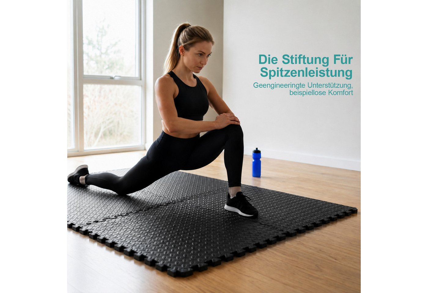 Youyijia Bodenschutzmatte Fitness Bodenschutzmatte Rutschfest Puzzlematte für Homegym Geräte Bild 3