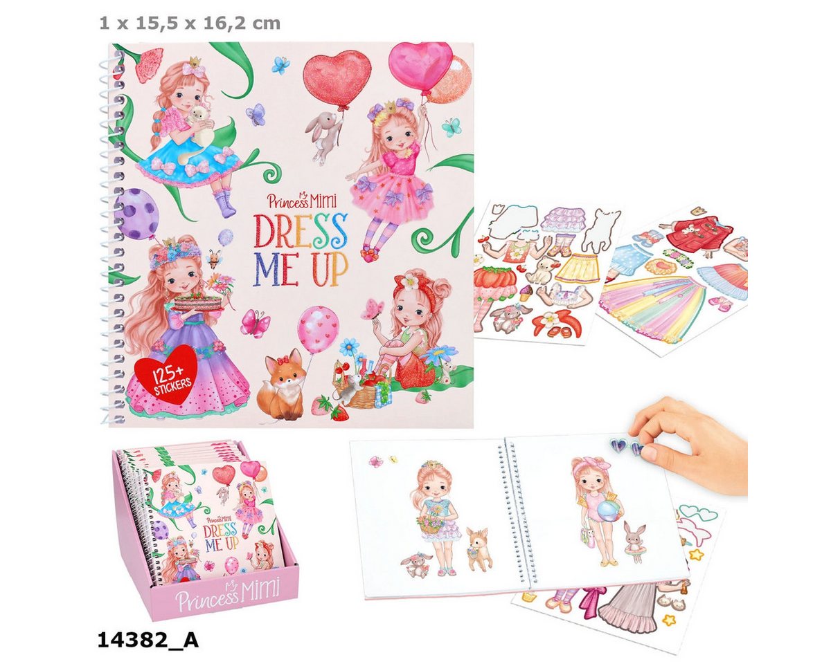 Depesche Stickerbuch Princess Mimi Dress Me Up Stickerbuch 24 Seiten