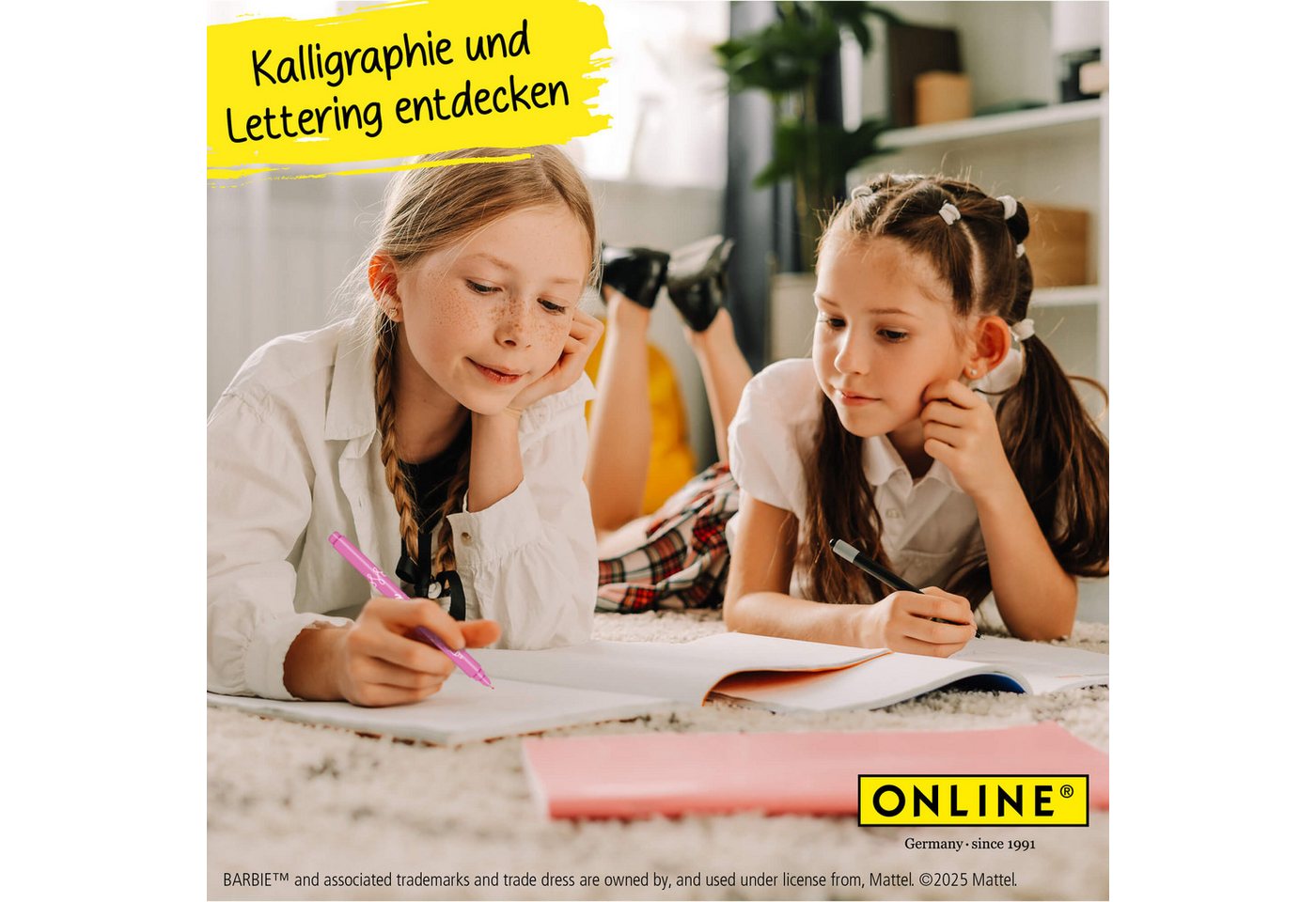 Online Pen Fineliner Pink Lettering, mit Brush Pen, Kalligrafie Pen und Fineliner Bild 5