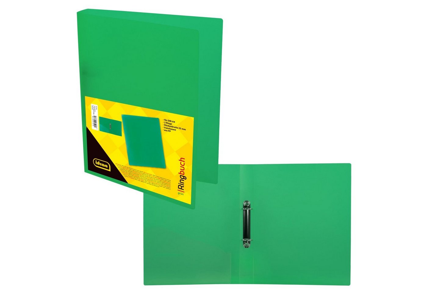 Idena Hefter Idena 224337 - Ringbuch DIN A4, aus PP, 2 Ringe, 35 mm Rückenbreite Bild 2