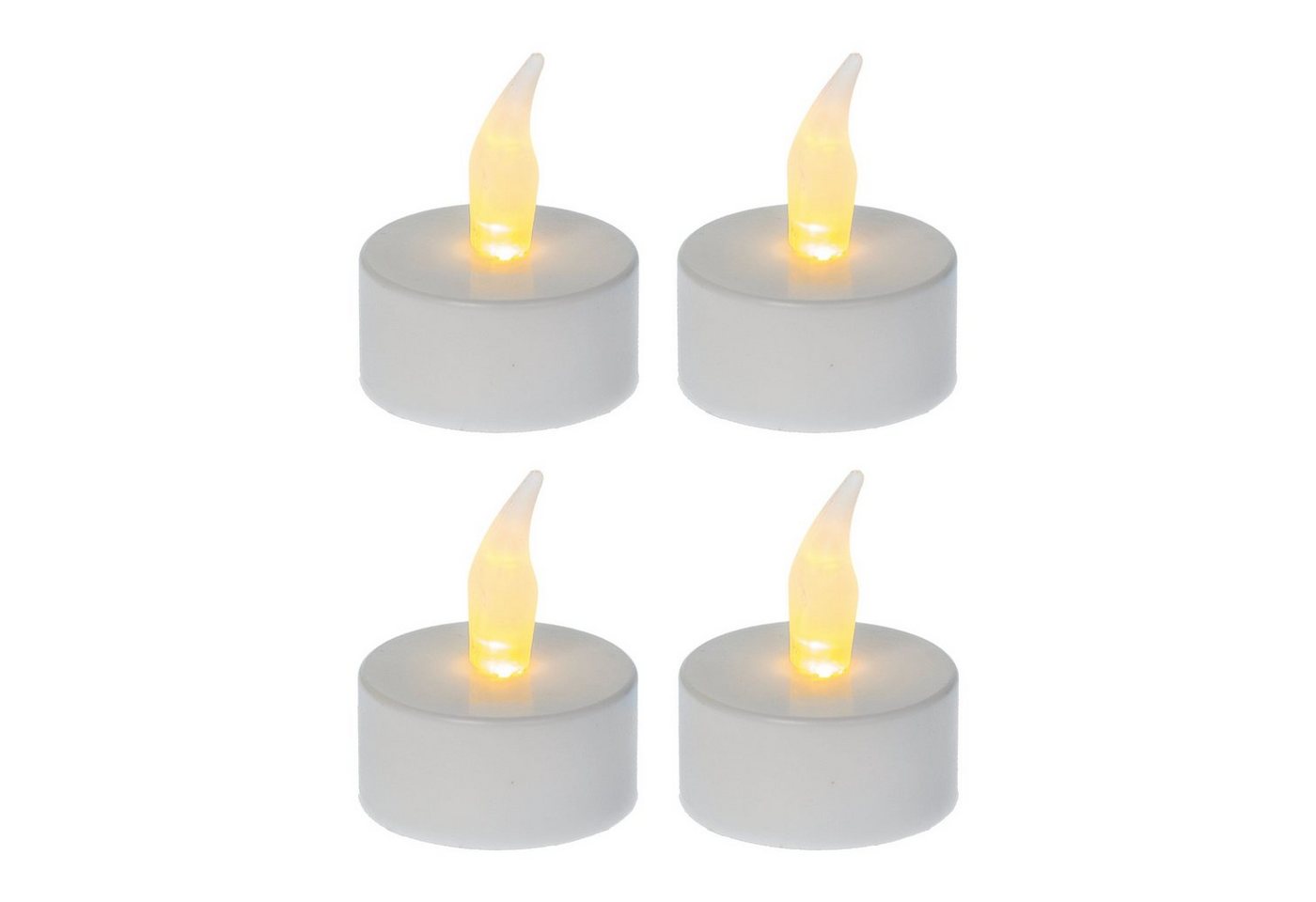 Idena LED-Kerze Idena 408998 - LED Teelichter, 4 Stück in Warmweiß, elektrische Kerzen, Flackerfunktion Bild 4