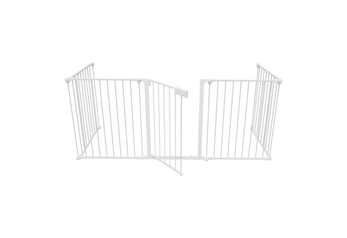 Clanmacy Kamingitter Kaminschutzgitter mit Tür 310cm,5teilig,Weiß, Metall,für Kinder&Tiere (1-tlg) Bild 4