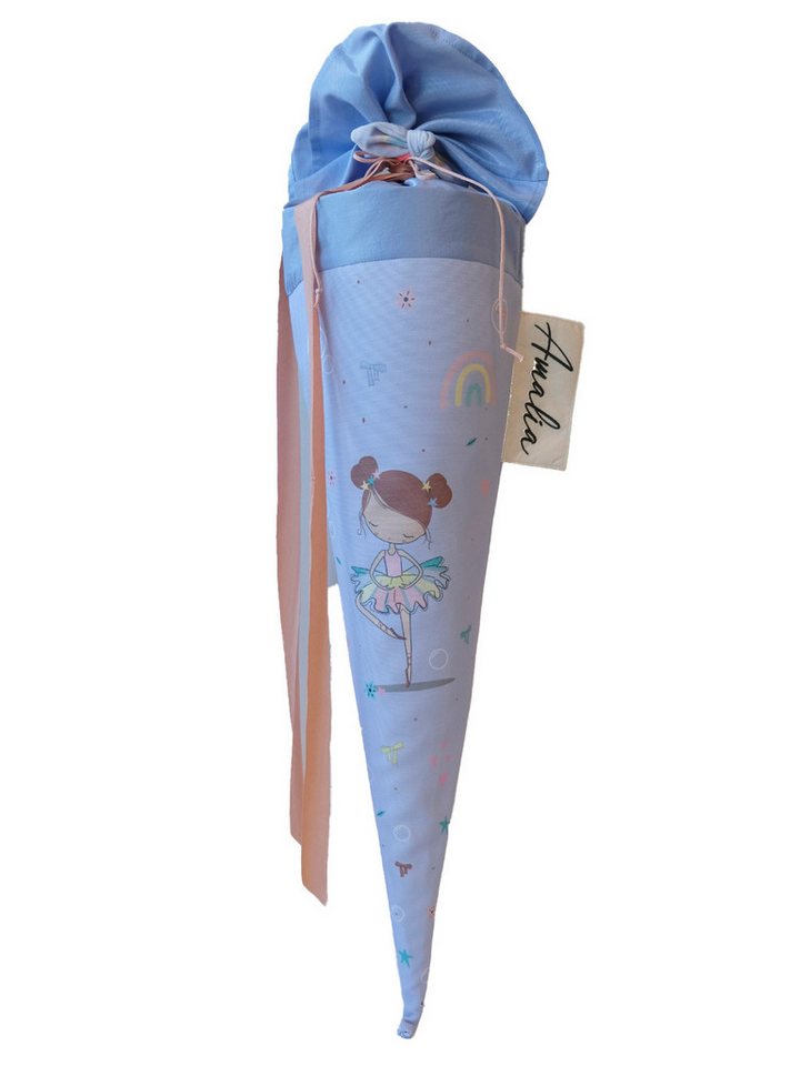 coopz Schultüte Ballerina 70 cm Textil Handmade - Personalisierung möglich Bild 3