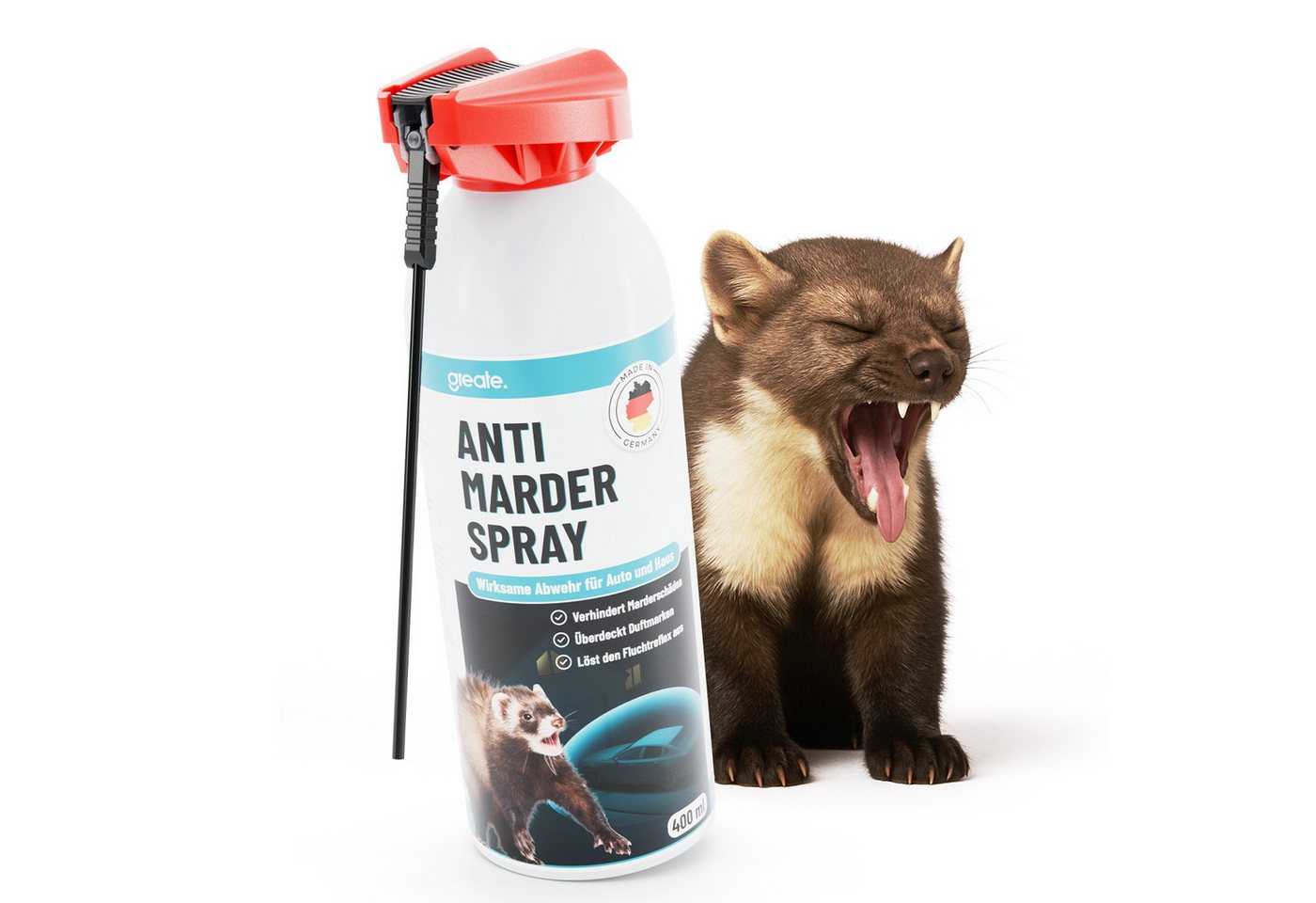 greate. Marderspray Marderspray Auto Motorraum 400 ml - Mader Abwehr, Marderschutz Spray, 400 ml, 1-St. Bild 2
