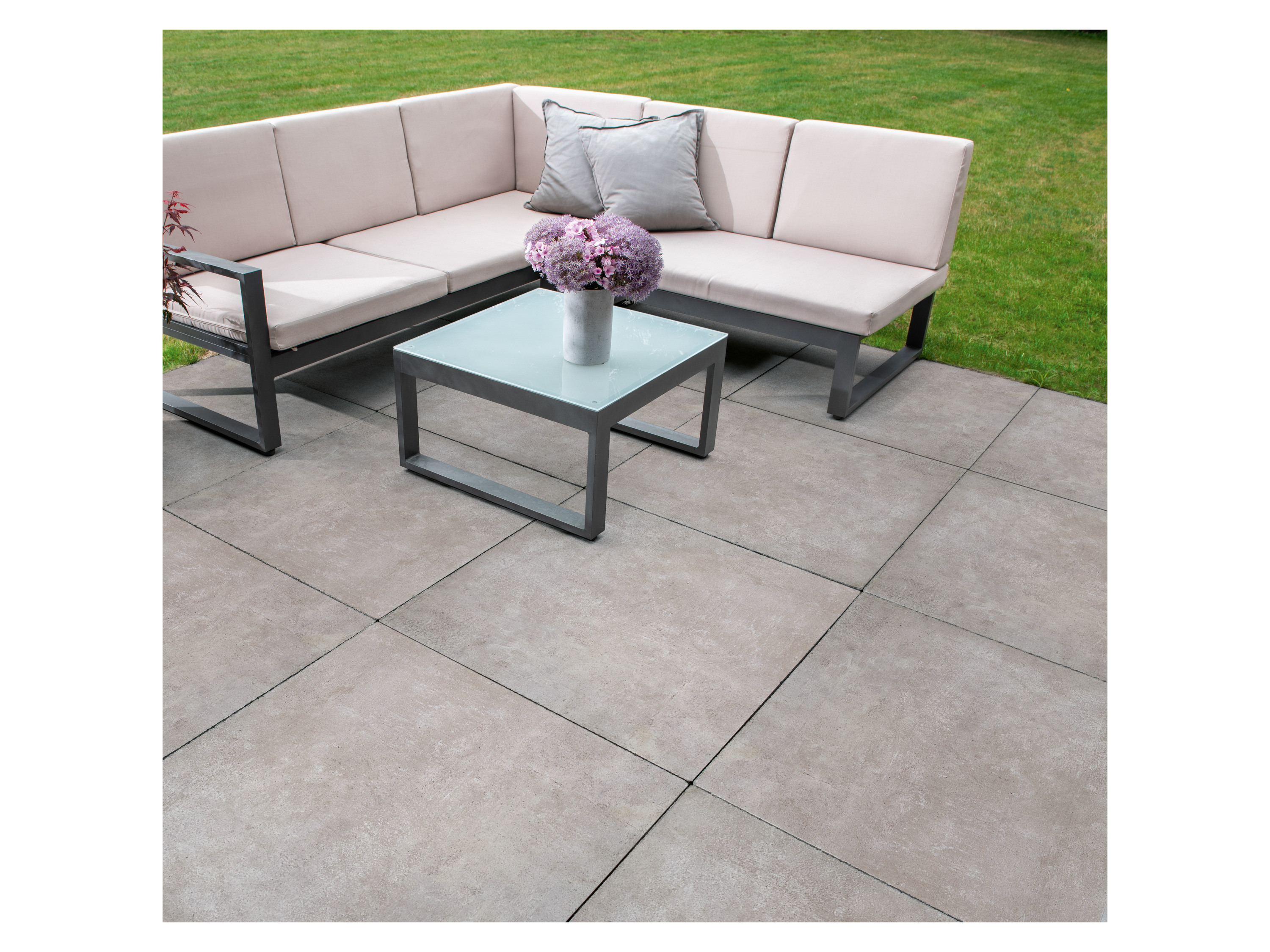 Diephaus Terrassenplatte CERAMIA CONCRETO QUARZIT 60/60/3 CM