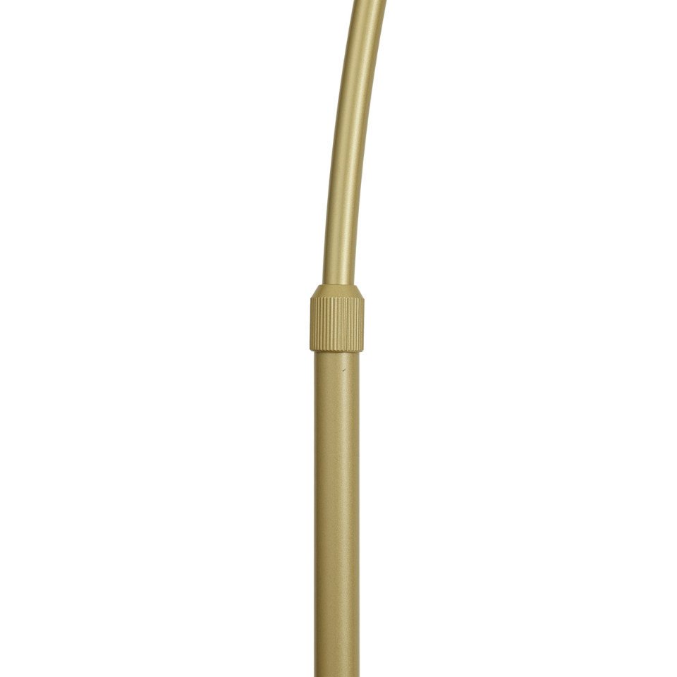 Qazqa Bogenlampe Anello, Dimmbar, LED fest integriert, Extra-Warmweiß, QAZQA Bogen­lampe, integrated, gold, Stahl, Design