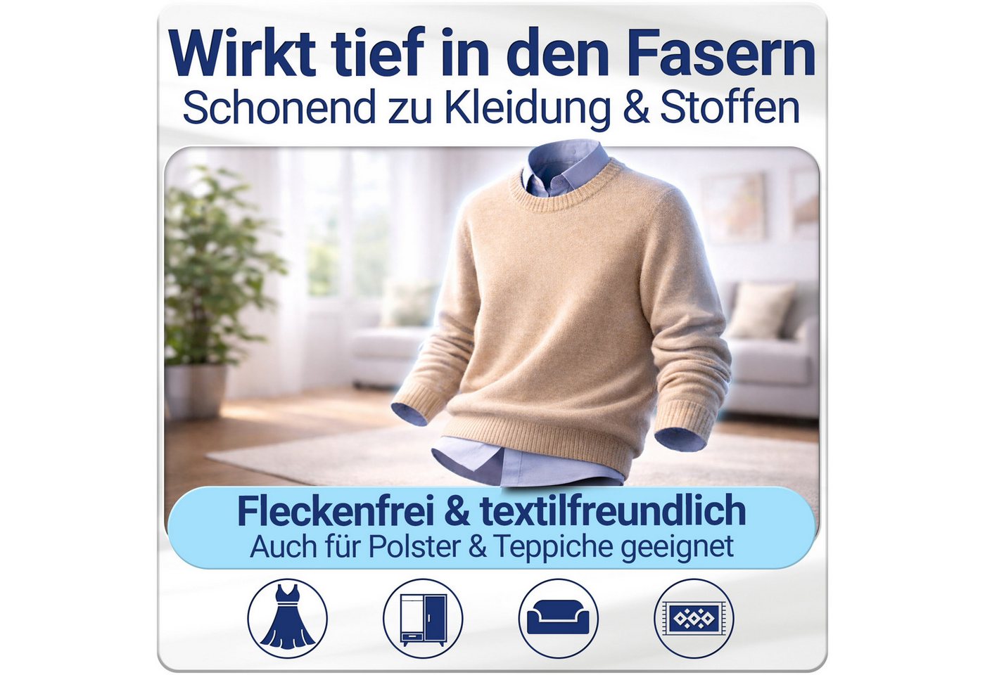 HEIMWERT Insektenspray Mottenschutz Motten Stopp 500 ml, 500 ml, Kleidermotten bekämpfen Mottenspray Lebensmittelmotten Bild 4