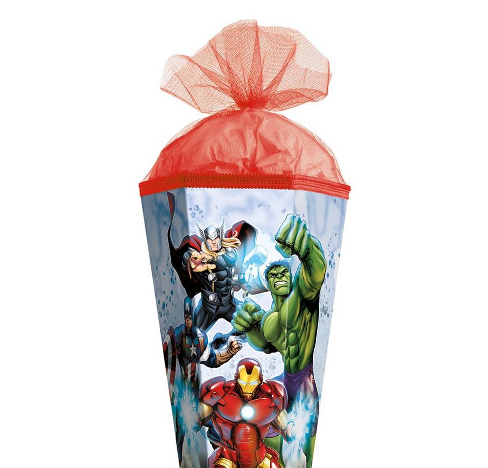 Roth Schultüte Marvel Avengers, 85 cm, eckig, Tüllverschluss, Roth-Spitze, Zuckertüte Bild 3