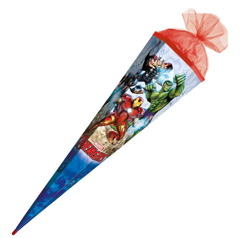 Roth Schultüte Marvel Avengers, 85 cm, eckig, Tüllverschluss, Roth-Spitze, Zuckertüte Bild 4