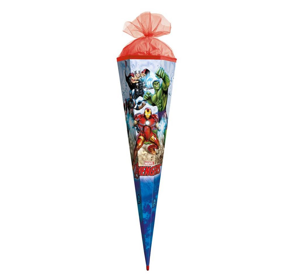 Roth Schultüte Marvel Avengers, 85 cm, eckig, Tüllverschluss, Roth-Spitze, Zuckertüte Bild 5