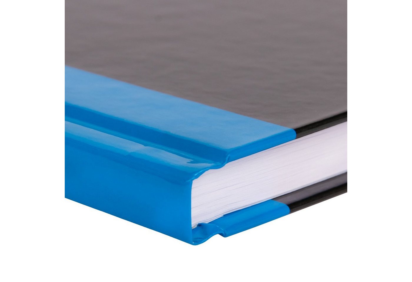 Idena Notizbuch Idena Kladde liniert 96 Blatt 70g/m² schwarz/blau DIN A6 Bild 2