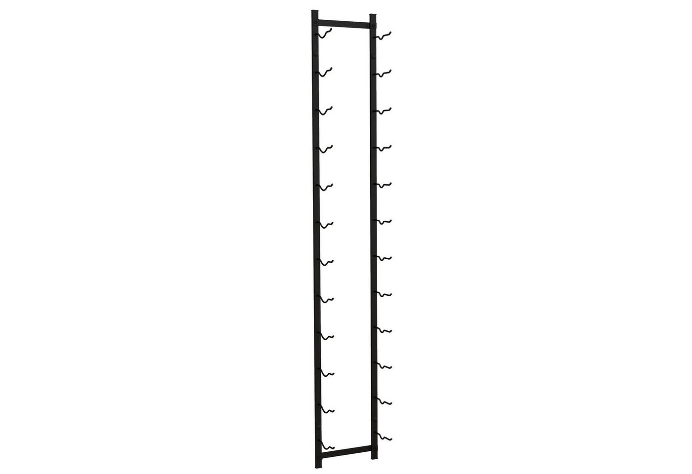 KOMFOTTEU Weinregal Wand-Weinregal, hängendes Flaschenregal, Schwarz Bild 2