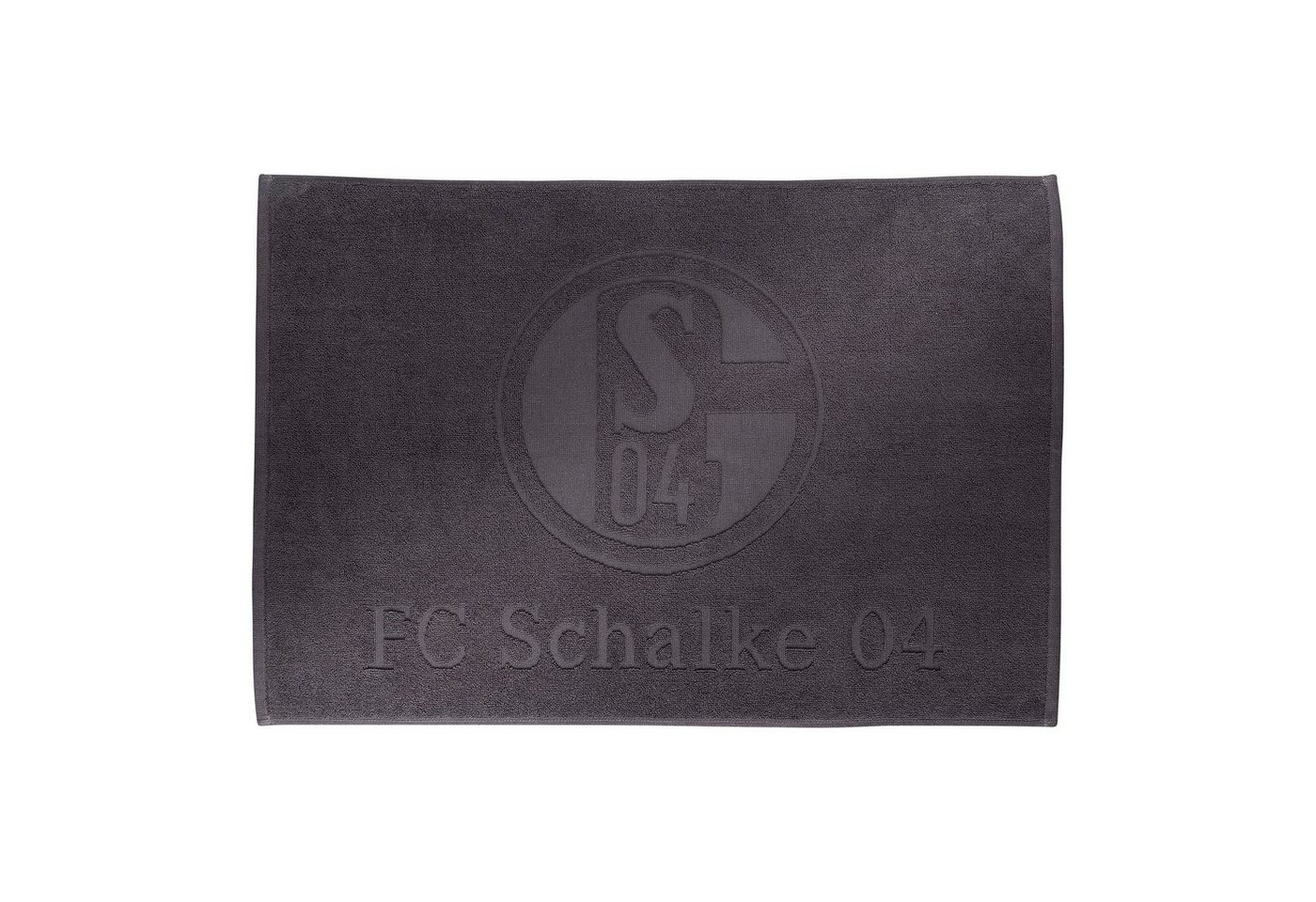 FC Schalke 04 Duschmatte Badematte Anthra 50 x 75 cm, 100% Baumwolle, rechteckig Bild 2