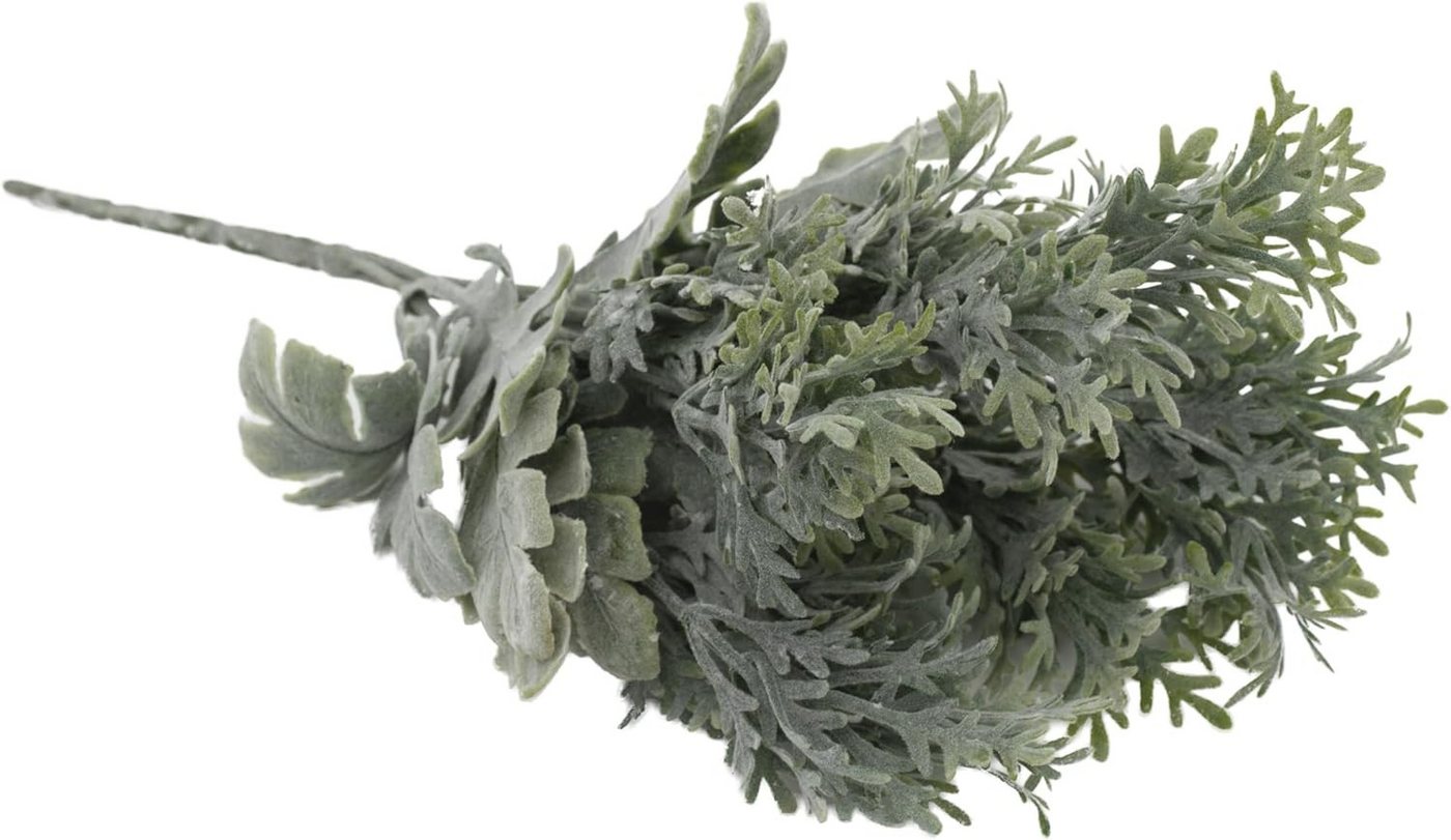 Kunstpflanze 2er Set künstliches Silberblatt 35 cm Kunstpflanze Greiskraut, mucPlants Bild 5