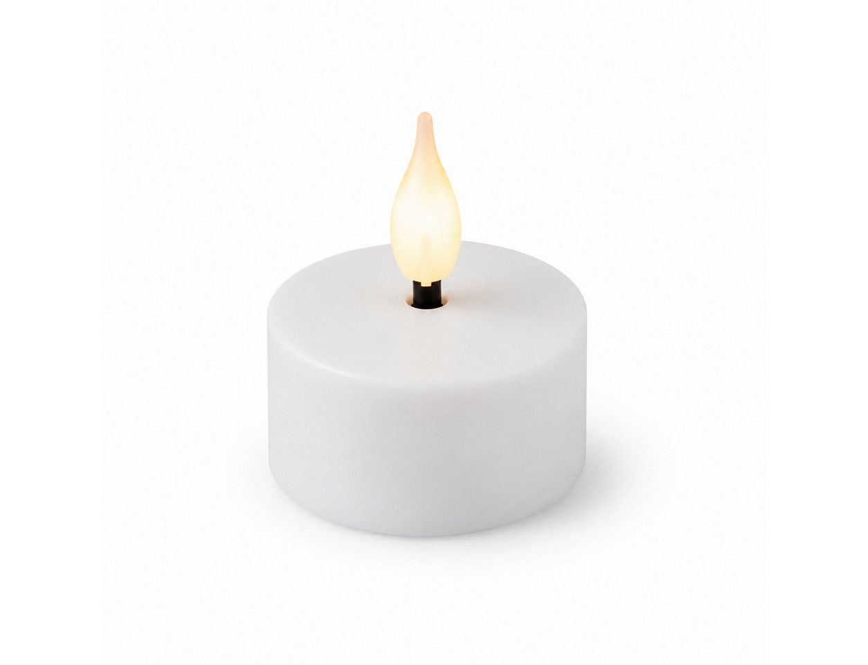 Lumineo LED-Kerze LED Teelichter warmweiß Akku USB Ladestation Timerfunktion 8er, warmweiß, Warmweiß Timerfunktion Akku USB Ladestation flammenlos dekorativ Bild 3