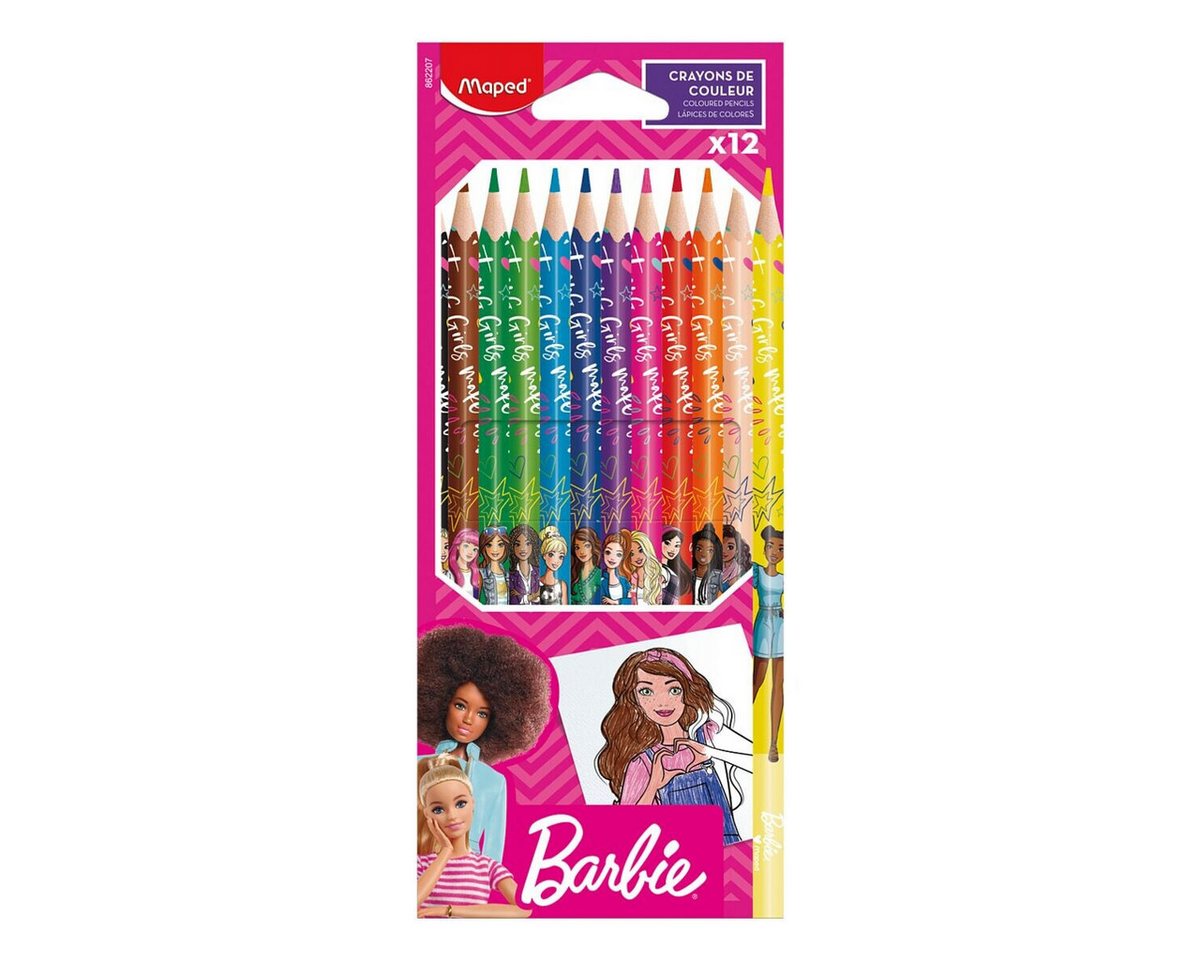 MAPED Buntstift Barbie®, (12-tlg), 12 Farben Bild 2