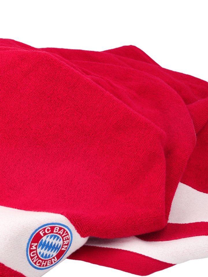 FC Bayern München Badetuch FC Bayern München I Duschtuch 140x70 cm I Rot, Baumwolle Bild 2
