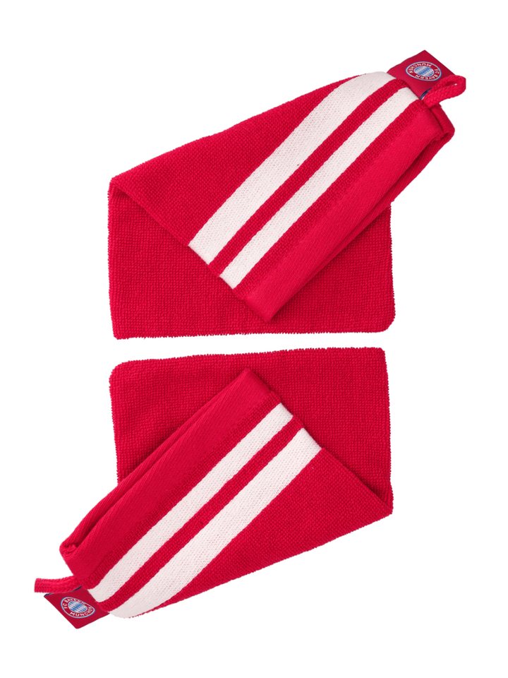 FC Bayern München Badetuch FC Bayern München I Waschhandschuh 2er-Set I Rot, Baumwolle Bild 2