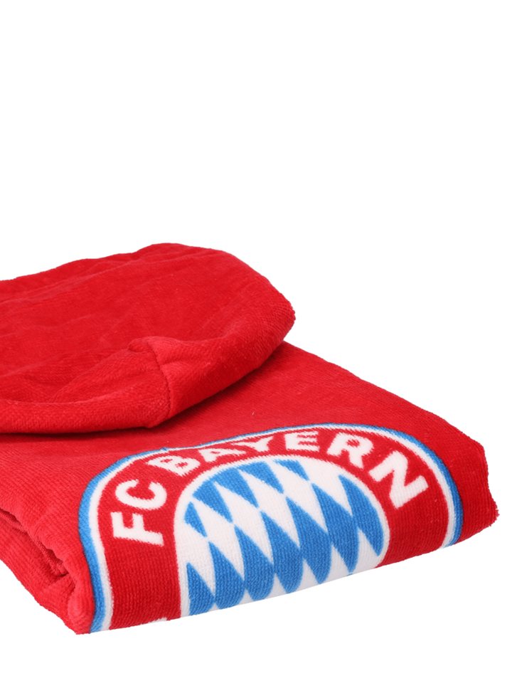 FC Bayern München Badetuch FC Bayern München I Badeponcho I Kinder I Rot, Baumwolle Bild 4