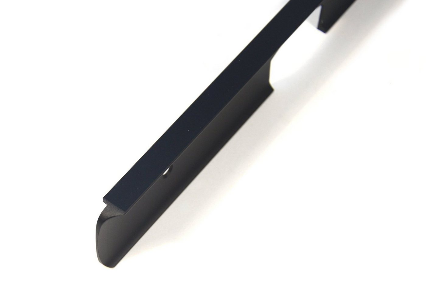 IHC Stuckleiste Abschlussleiste Eckleiste Winkelleisten Arbeitsplatte Leiste Schwarz, Höhe 38mm Bild 2