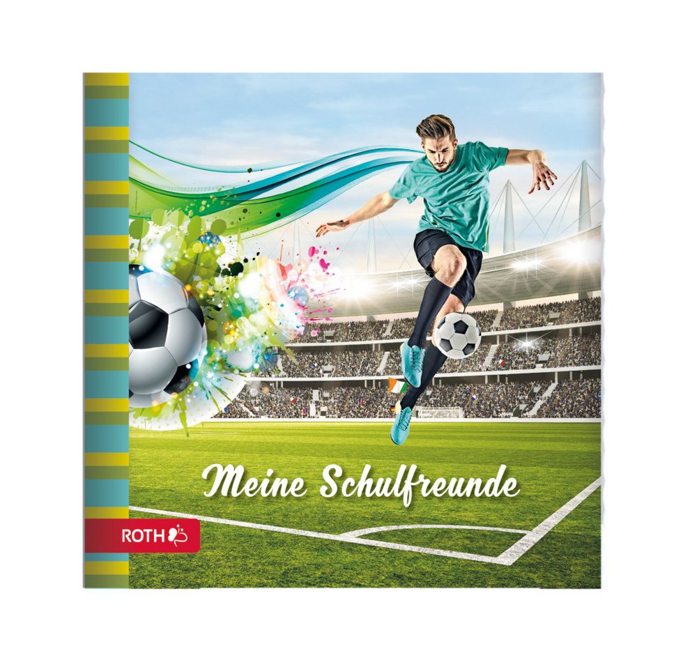 Roth Poesiealbum Freundebuch Fußballstar, 16,5 x 16,5 cm, 64 Seiten, für Schulfreunde Bild 2