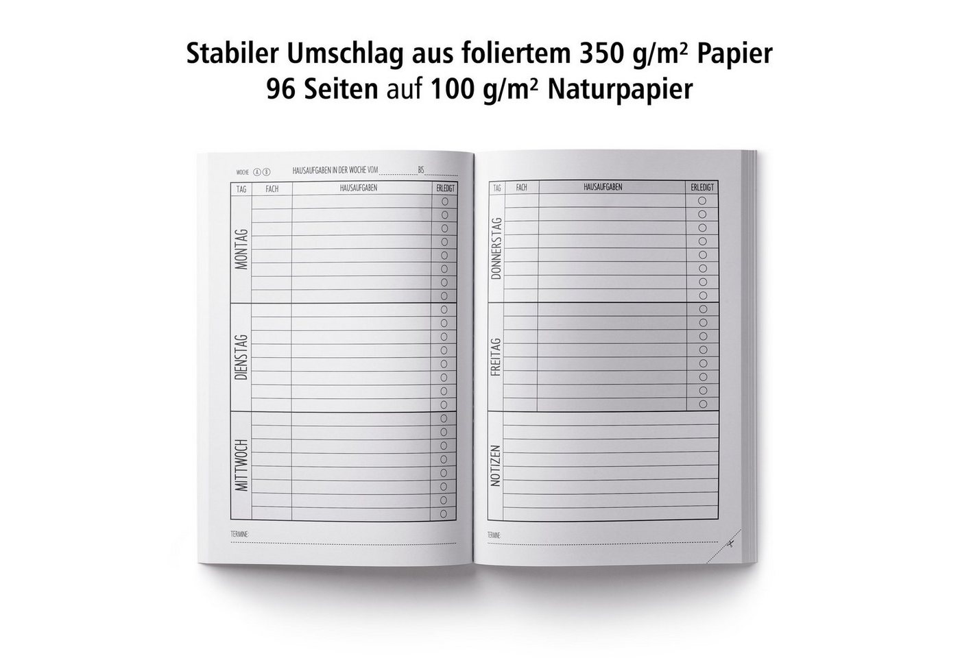 itenga Notizheft itenga Hausaufgabenheft Hund (Motiv 20) DIN A5, 96 Seiten Bild 3