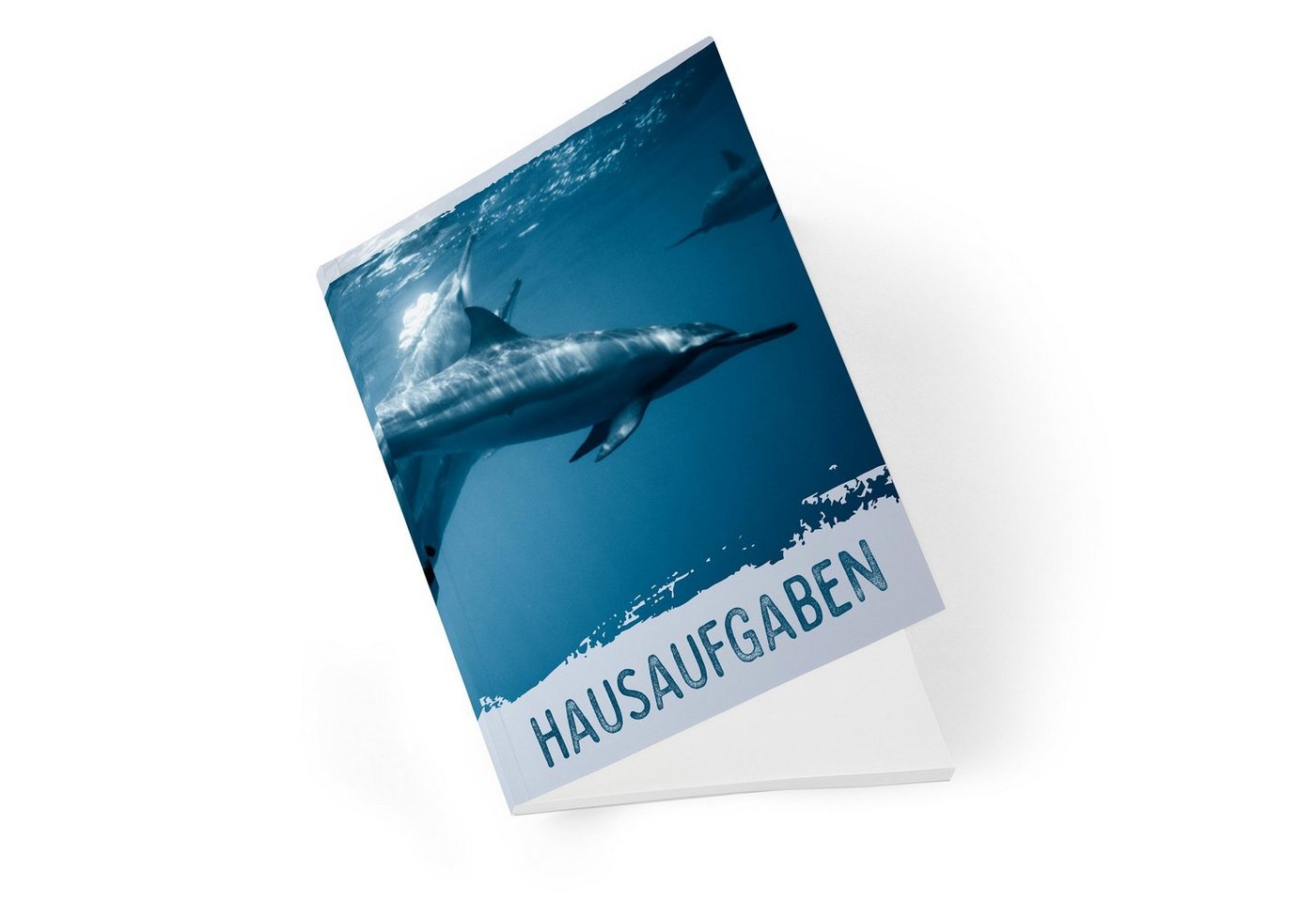 itenga Notizheft itenga Hausaufgabenheft Delfin (Motiv 26) DIN A5, 96 Seiten