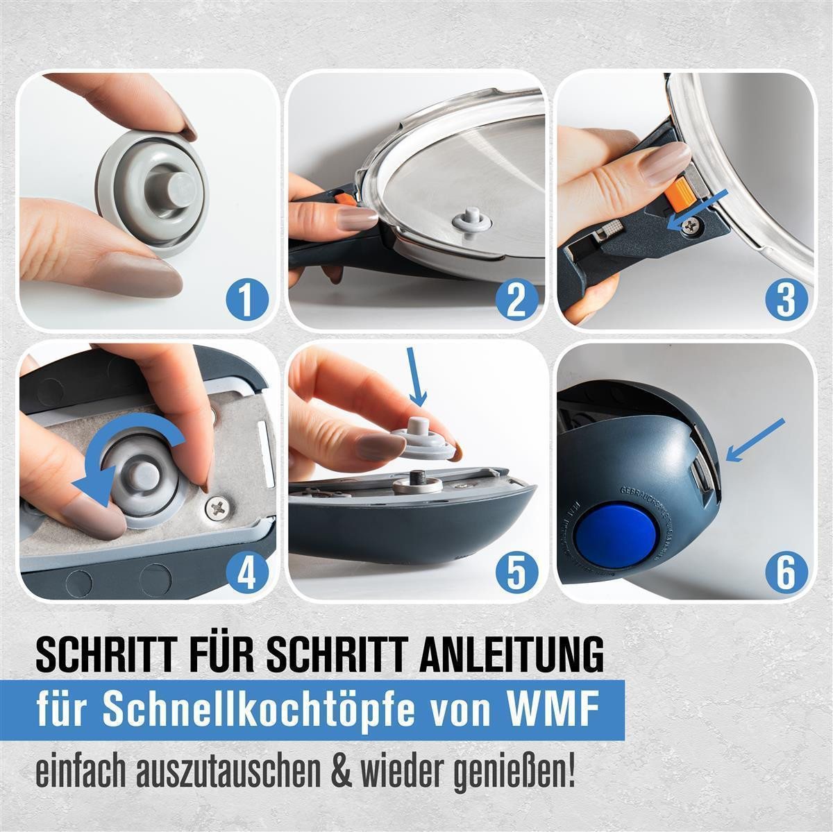 Piebert Schnellkochtopf-Dichtungsring Piebert Fix Kochsignaldichtung 39155 für WMF Perfect & Perfect Plus Bild 3