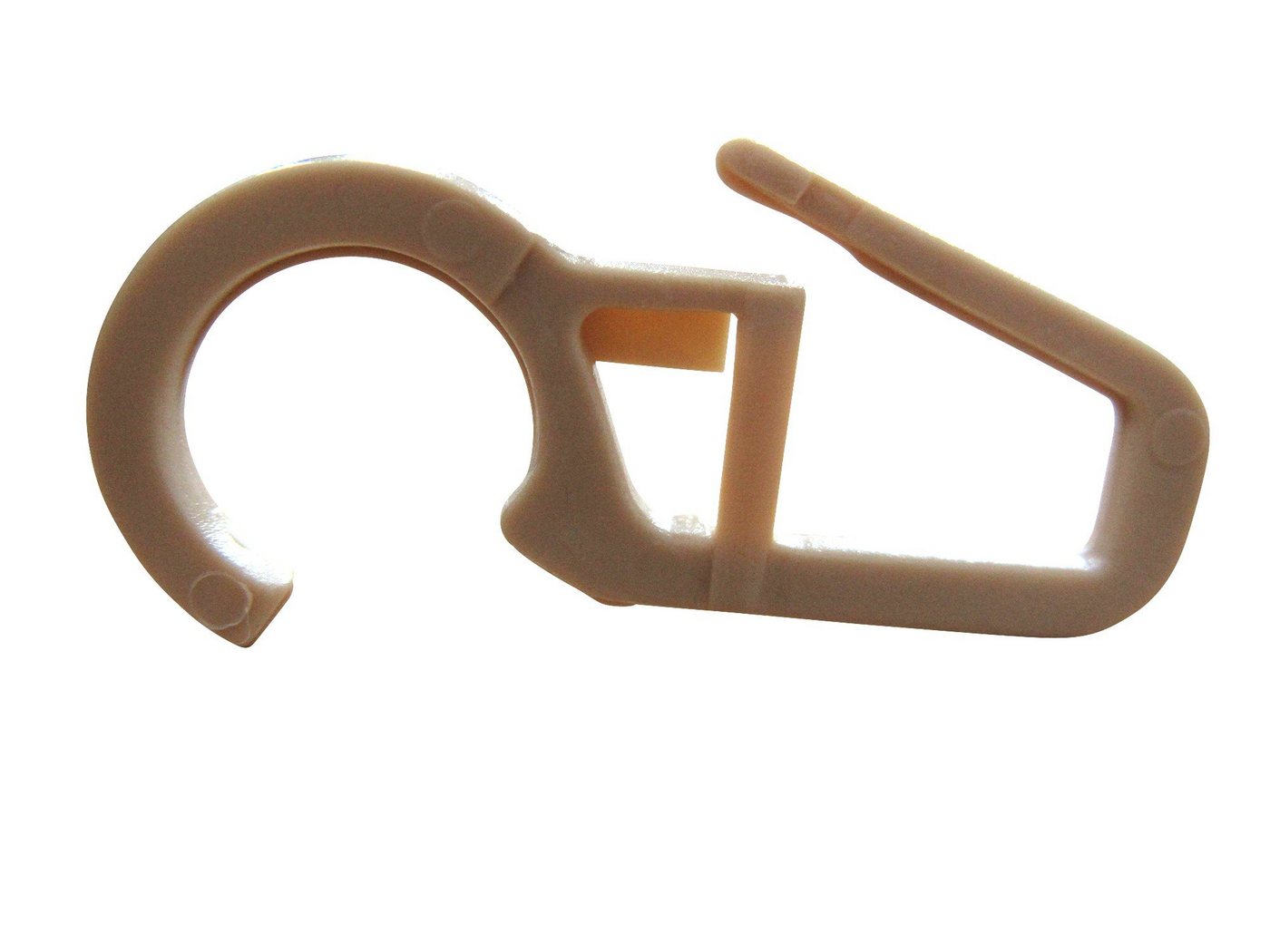 rewagi Gardinenhaken Überklipshaken Faltenlegehaken für Gardinenringe Ø 12mm - beige, Gardinen, Vorhänge, Gardinenstangen, (50-St), Verkaufseinheit: 25, 50, 100, 200, 500, 1000 Stück