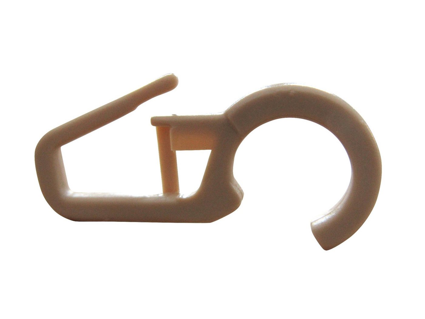rewagi Gardinenhaken Überklipshaken Faltenlegehaken für Gardinenringe Ø 12mm - beige, Gardinen, Vorhänge, Gardinenstangen, (50-St), Verkaufseinheit: 25, 50, 100, 200, 500, 1000 Stück Bild 4
