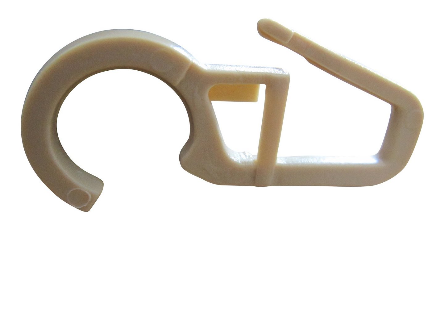 rewagi Gardinenhaken Überklipshaken Faltenlegehaken für Gardinenringe Ø 12mm - beige, Gardinen, Vorhänge, Gardinenstangen, (50-St), Verkaufseinheit: 25, 50, 100, 200, 500, 1000 Stück Bild 5
