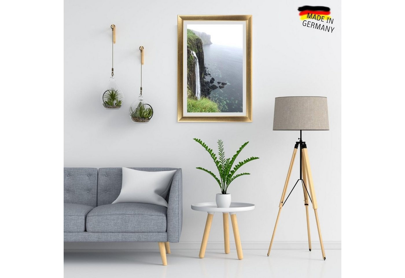 Clamaro Bilderrahmen, Bilderrahmen Gold Neo Collage nach Maß modern Holz Bild 5