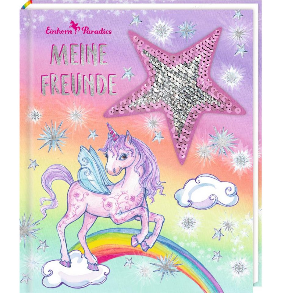 einhorn Poesiealbum Freundebuch - Einhorn-Paradies - Meine Freunde